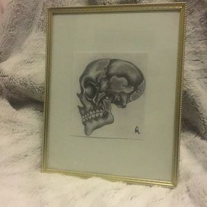 ORIGINAL || pencil drawing INCLUDED vintage frame!